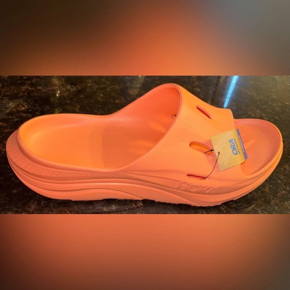 NWT Hoka Ora Recovery Slide 3 Men’s Size 13 Papaya Lightweight Athleisure Comfy